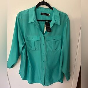 Lauren Ralph Lauren Plus Blouse NWT